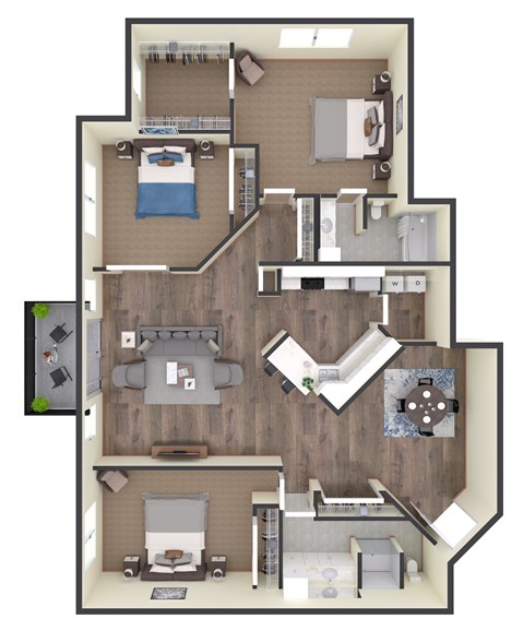 3 bed 2 bath at Eighth Street Manor Apartments, Fargo, ND, 58103